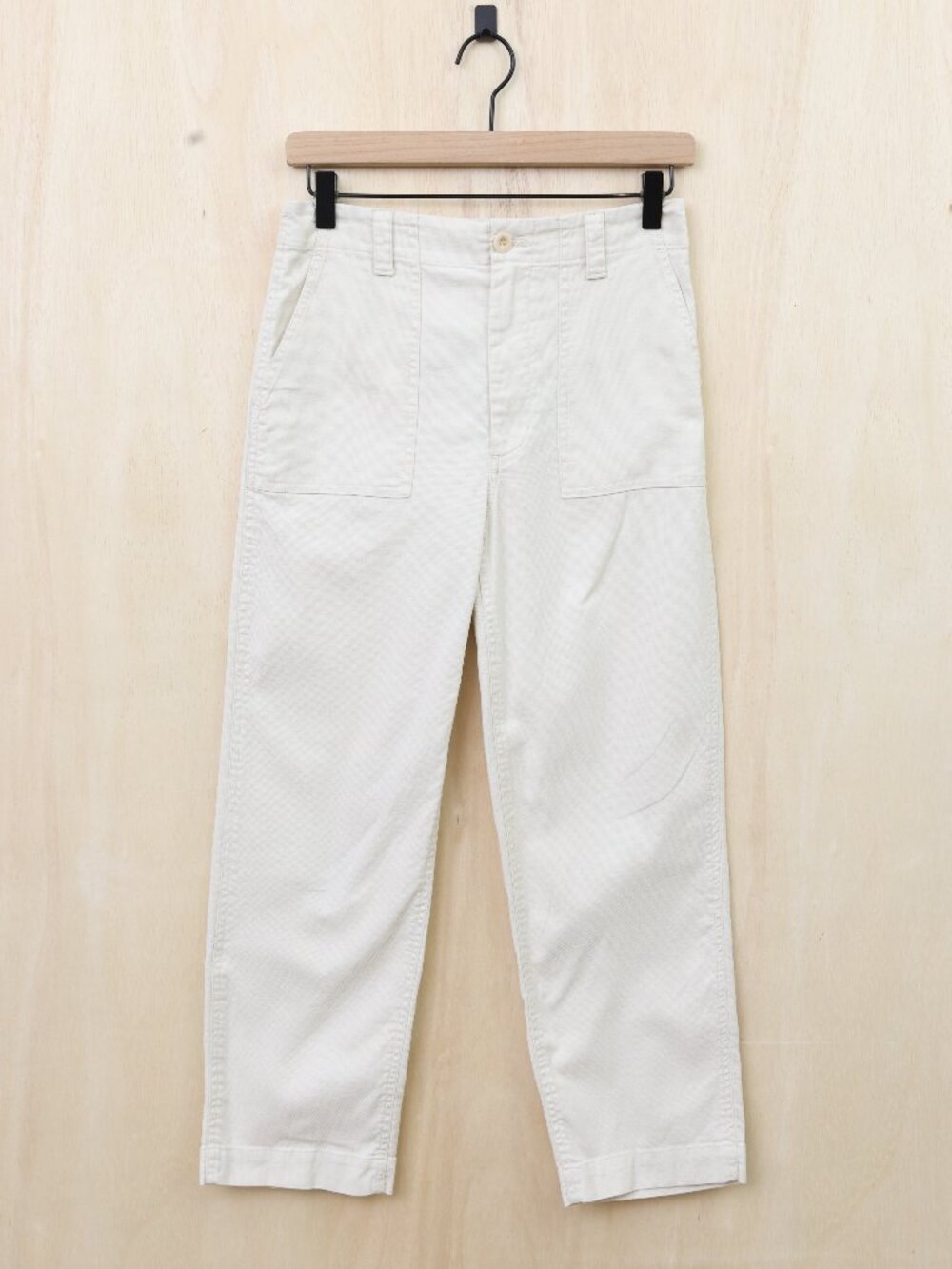 Jenni Kayne Cotton Linen Ranger Trousers Cream Size 0 - Picture 2 of 4